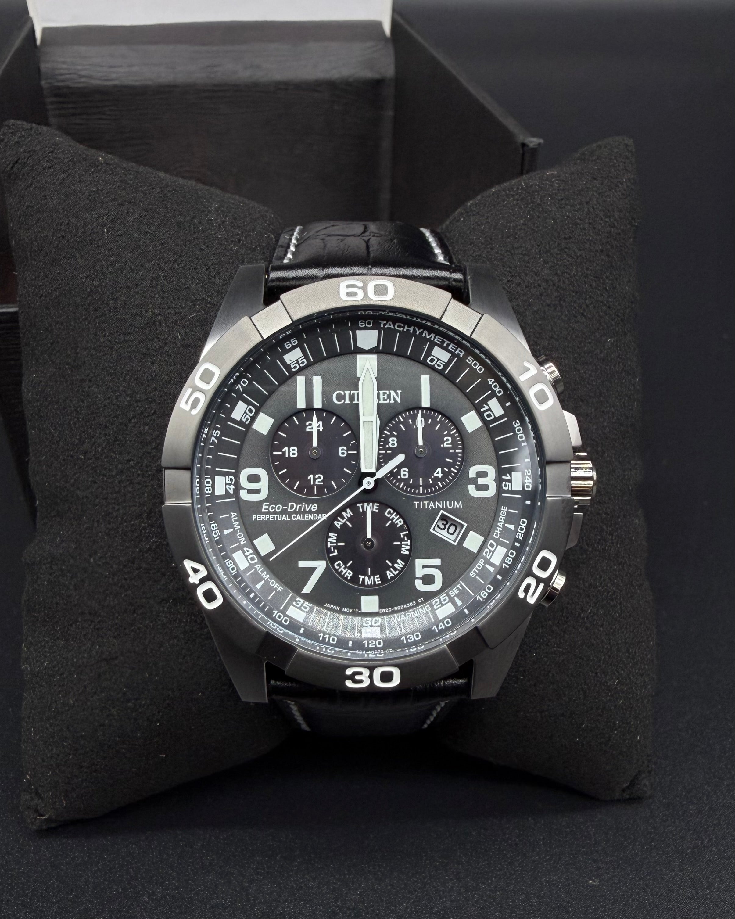 Citizen BL5558-15H Eco-Drive Brycen Super Titanium Men's Chronograph Watch