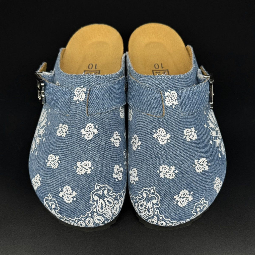 Bravest Studios Denim Paisley Clog