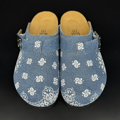 Bravest Studios Denim Paisley Clog