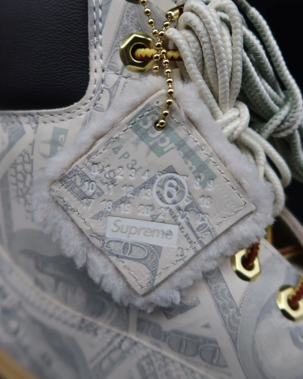 Timberland 6" Premium Waterproof Boot Supreme x MM6 Maison Margiela $100 Bills